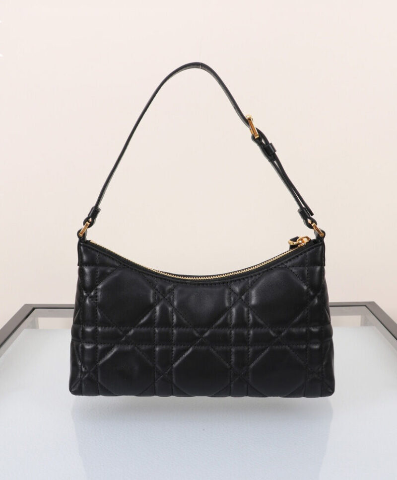 Christian Dior Miss Caro Mini Hobo Shoulder Bag Black